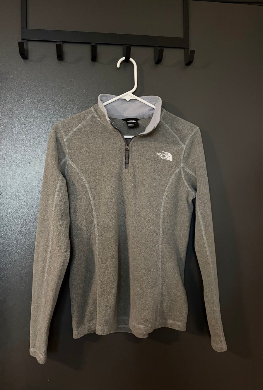 The North Face Gray Fleece Quarter Zip